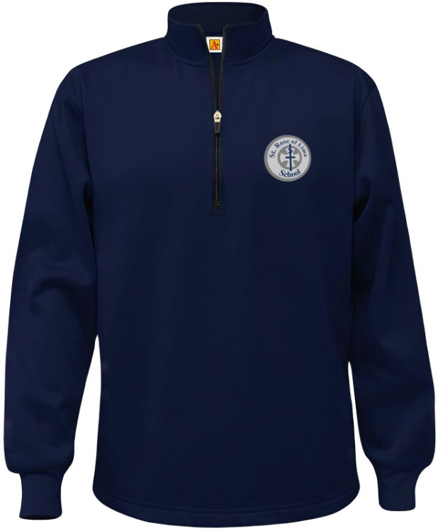 Picture of YS Perf Navy SRL Fleece Quarter-Zip Sweatshirt